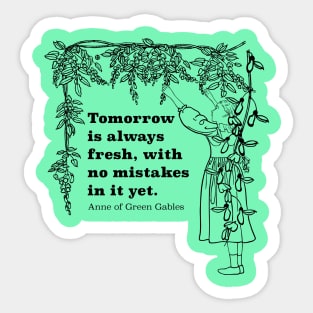 Mistakes - Anne of Green Gables Sticker